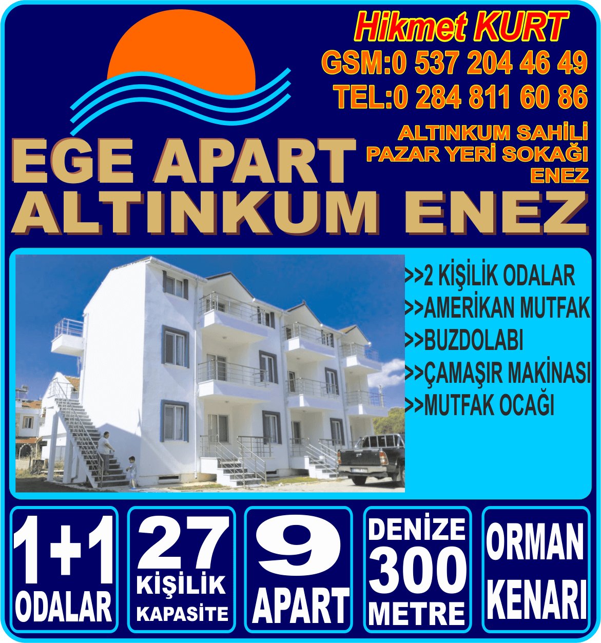 ENEZ APART OTEL ALTINKUM EGE APART
