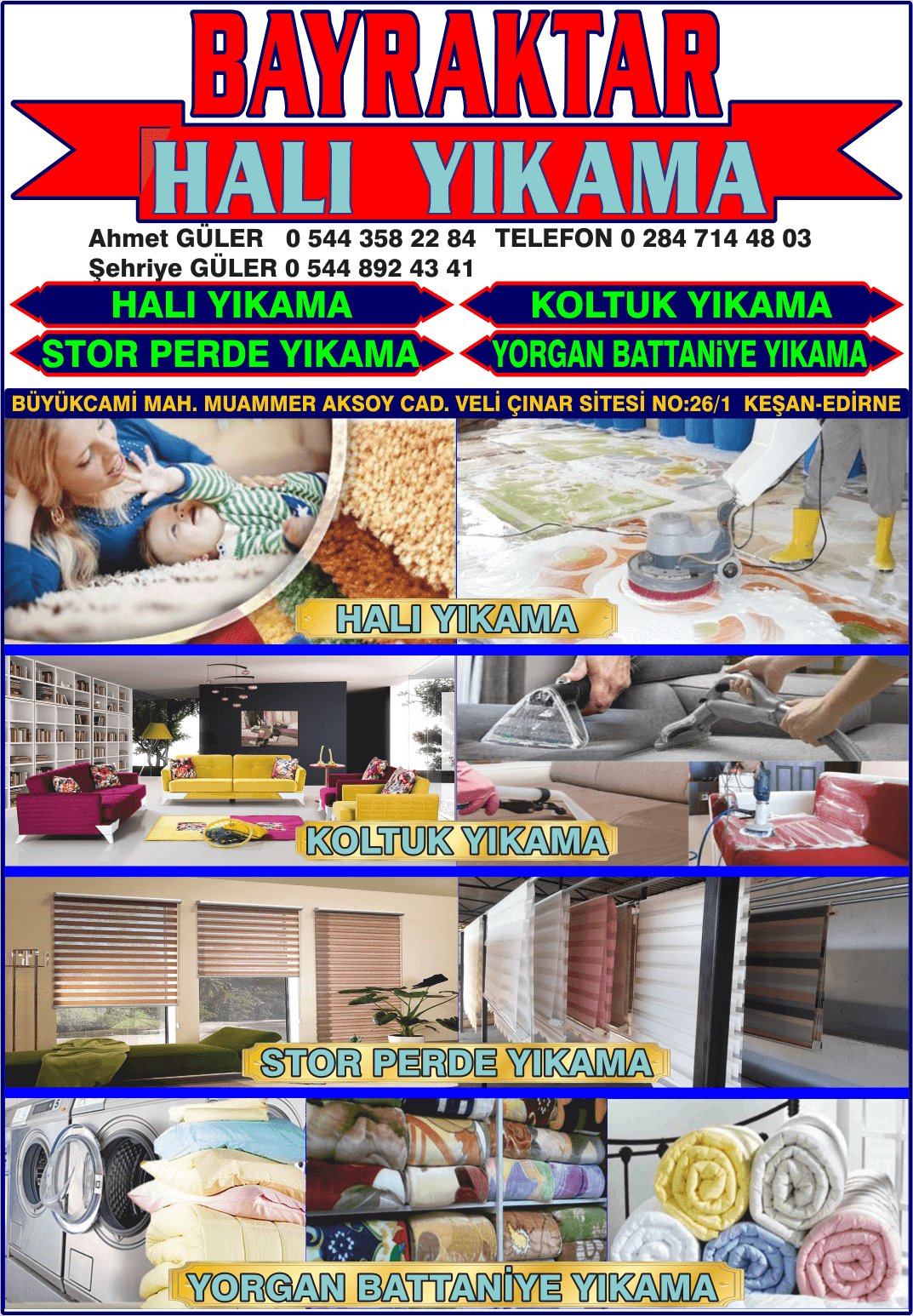 KEŞAN BAYRAKTAR HALI YIKAMA