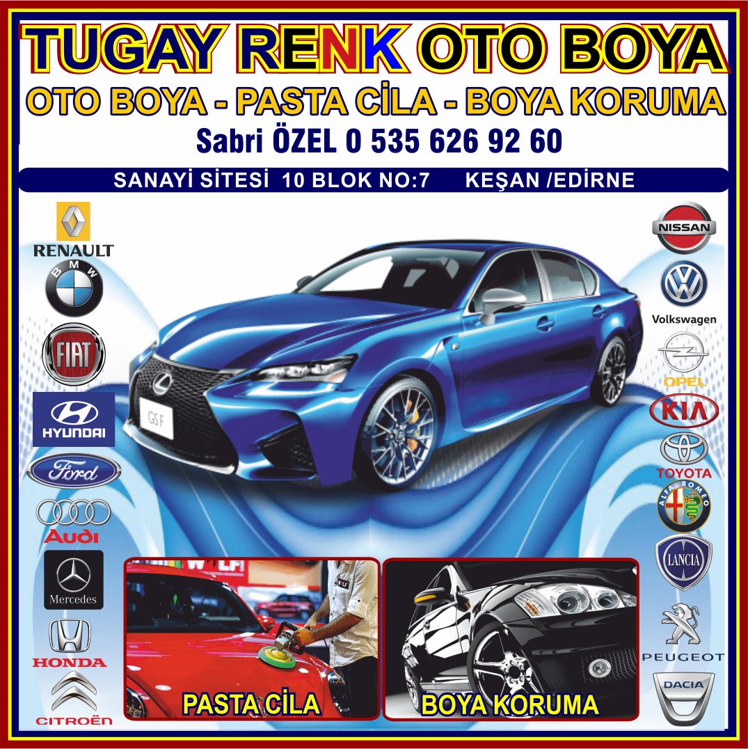 TUGAY RENK KEŞAN OTO BOYA KORUMA PASTA CİLA  - Görsel 7