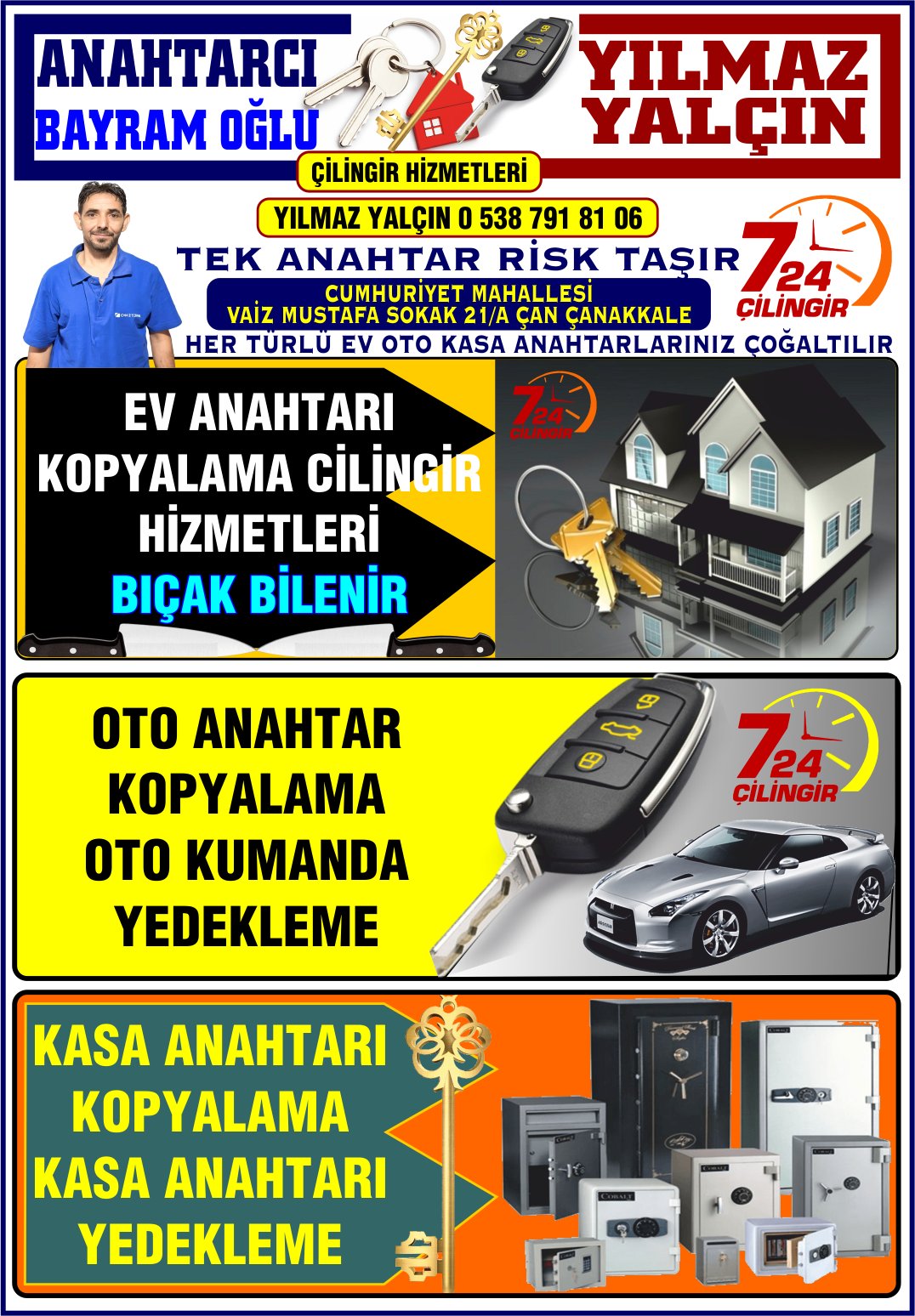 ÇAN ANAHTARCI BAYRAM OĞLU YILMAZ