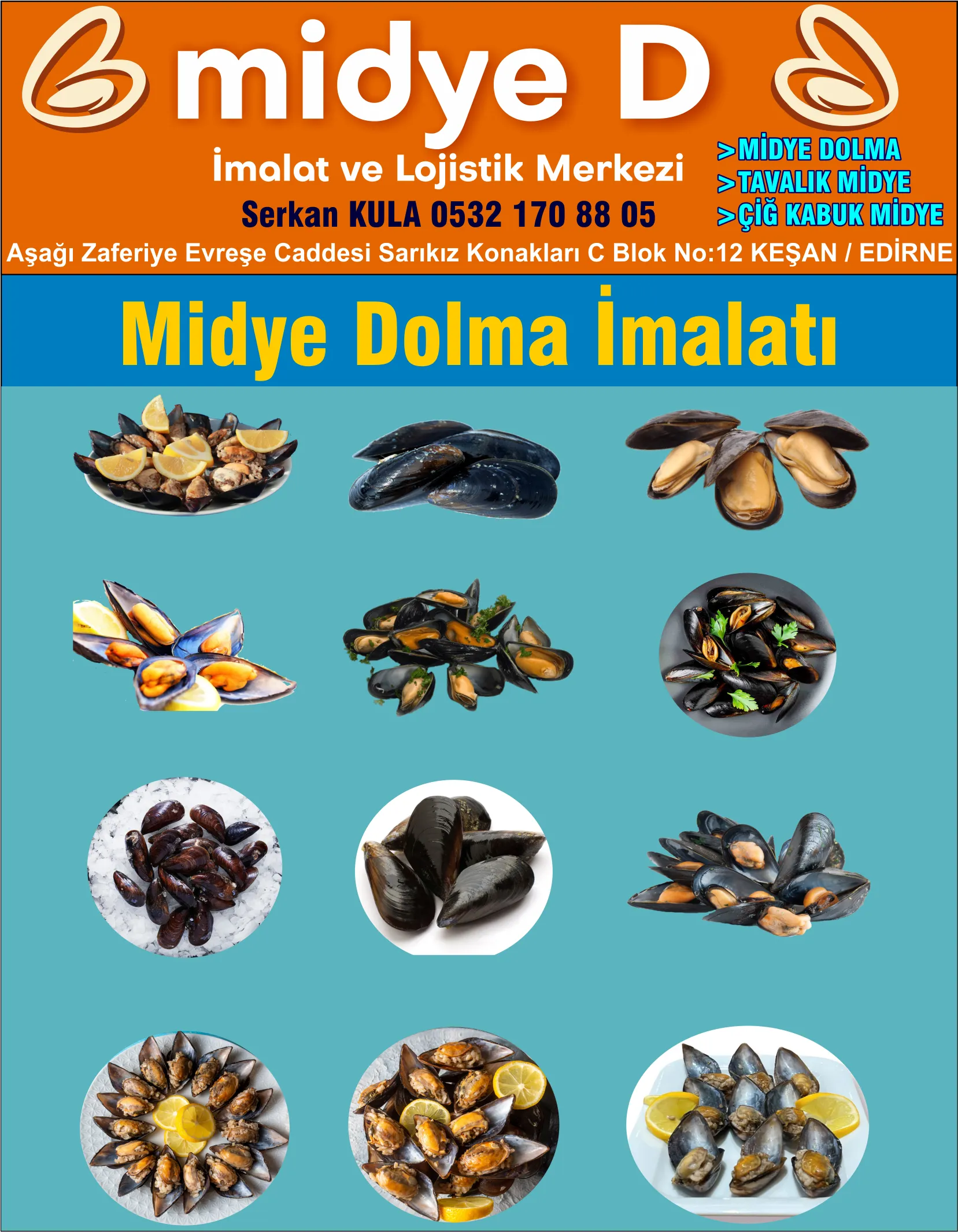 KEŞAN MİDYE D DOLMA İMALAT TOPTAN SATIŞ 